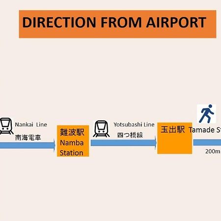 玉出205 Wifi付 玉出駅から徒歩2分 地下鉄難波迄8分 Lejlighed Osaka Eksteriør billede